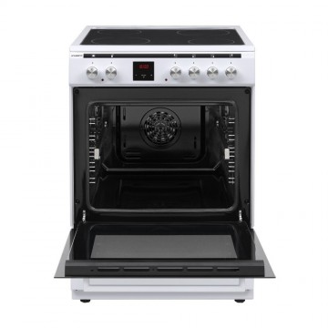 United UFV-68287TP Κουζίνα 69lt με Κεραμικές Εστίες Π60εκ. Λευκή